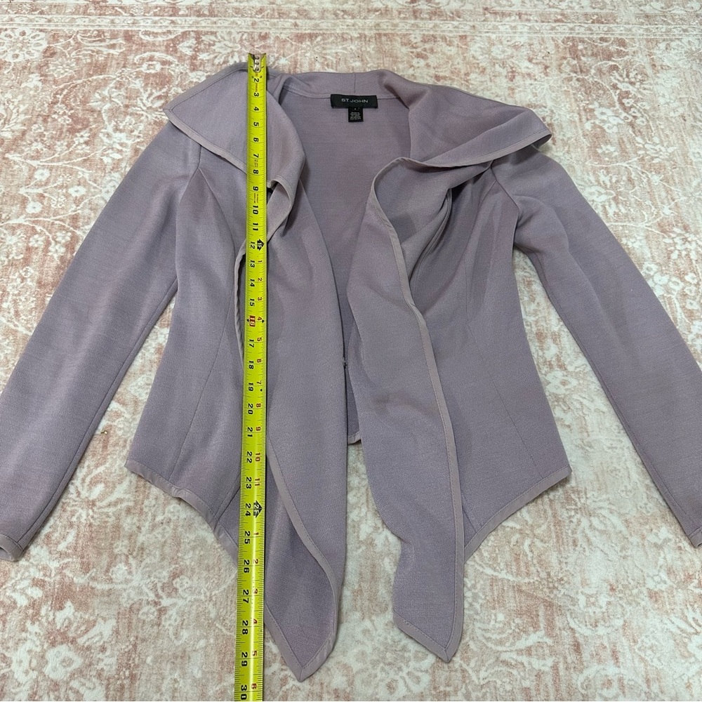 ST. JOHN Lavender Waterfall Cardigan Jacket - Picture 9 of 13